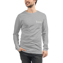 Load image into Gallery viewer, Unisex Long Sleeve Tee Banan Logo White
