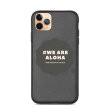 Load image into Gallery viewer, Biodegradable phone case #WE ARE ALOHA Series Cloud Black

