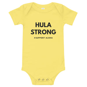 Baby Bodysuits HULA STRONG Logo Black