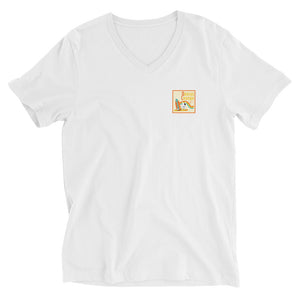 Unisex Short Sleeve V-Neck T-Shirt GENIUS LOUNGE