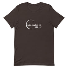 Load image into Gallery viewer, Short-Sleeve Unisex T-Shirt Moonlight Mele Logo White
