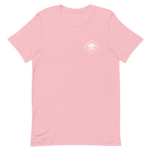 Load image into Gallery viewer, Short-Sleeve Unisex T-Shirt SUNRISE Restaurant Hawaii Logo White
