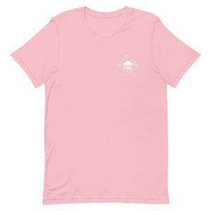 Short-Sleeve Unisex T-Shirt SUNRISE Restaurant Hawaii Logo White