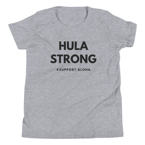 Youth Short Sleeve T-Shirt HULA STRONG Logo Black