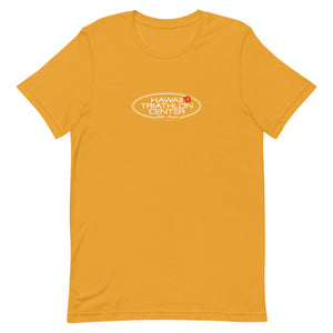 Short-Sleeve Unisex T-Shirt Hawaii Triathlon Center Logo White