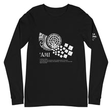 Load image into Gallery viewer, Unisex Long Sleeve Tee AMI Front &amp; Shoulder printing Logo White
