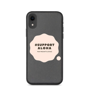Biodegradable phone case #SUPPORT ALOHA Series Cloud Pink