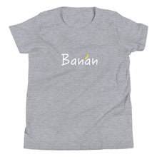 Load image into Gallery viewer, Youth Short Sleeve T-Shirt Banan Logo White
