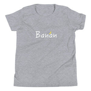 Youth Short Sleeve T-Shirt Banan Logo White