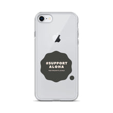 Load image into Gallery viewer, iPhone Case #SUPPORT ALOHA Series Cloud Black
