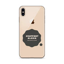 Load image into Gallery viewer, iPhone Case #SUPPORT ALOHA Series Cloud Black
