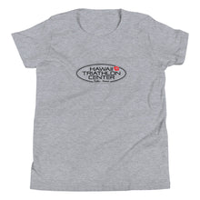 Load image into Gallery viewer, Youth Short Sleeve T-Shirt Hawaii Triathlon Center Logo Black
