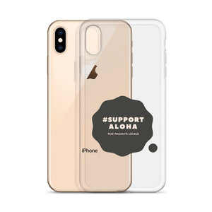iPhone Case #SUPPORT ALOHA Series Cloud Black