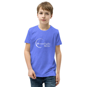 Youth Short Sleeve T-Shirt Moonlight Mele Logo White