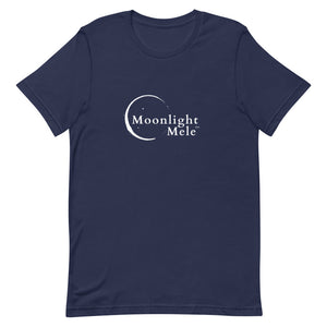 Short-Sleeve Unisex T-Shirt Moonlight Mele Logo White