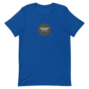 Short-Sleeve Unisex T-Shirt #SUPPORT ALOHA Series Cloud Black