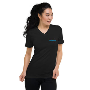 Unisex Short Sleeve V-Neck T-Shirt Lighthouse Hawaii