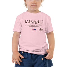 Load image into Gallery viewer, Toddler Short Sleeve Tee &quot;KAWELU Flag&quot;
