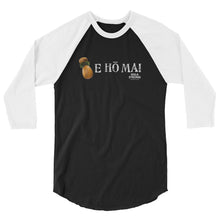 Load image into Gallery viewer, 3/4 sleeve raglan shirt E HO MAI IPU Logo White
