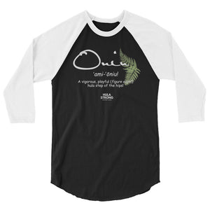 3/4 sleeve raglan shirt ONIU Logo White