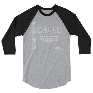 3/4 sleeve raglan shirt E ALA E Logo White