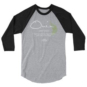 3/4 sleeve raglan shirt ONIU Logo White