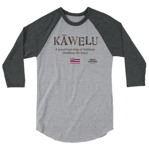 3/4 sleeve raglan shirt KAWELU Flag
