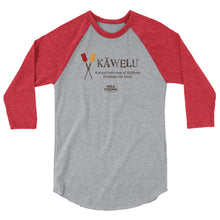 Load image into Gallery viewer, 3/4 sleeve raglan shirt KAWELU Kahili
