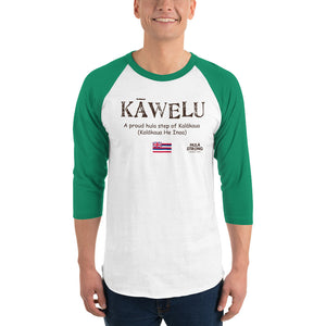 3/4 sleeve raglan shirt KAWELU Flag