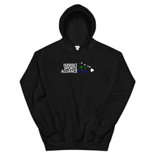 Load image into Gallery viewer, Hawaii Sports Alliance Unisex Hoodie (White Logo)
