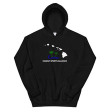 Load image into Gallery viewer, Hawaii Sports Alliance Unisex Hoodie (White Logo)
