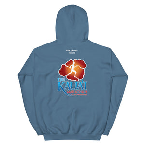 Unisex Hoodie Kauai Marathon Front & Back printing (Logo White)