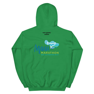 Unisex Hoodie Maui Marathon Front & Back printing (Logo Black)