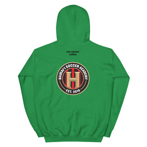 Unisex Hoodie Hawaii Soccer Academy Front & Back printing (Logo Black)