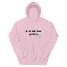 Load image into Gallery viewer, Unisex Hoodie RUN STRONG FOR HAWAII (Logo Black)
