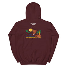 Load image into Gallery viewer, Unisex Hoodie Aloha Saturday Run Front &amp; Back printing (Logo White)
