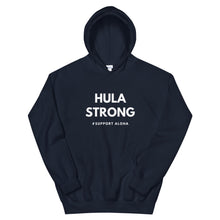 Load image into Gallery viewer, Unisex Hoodie HULA STRONG Logo White
