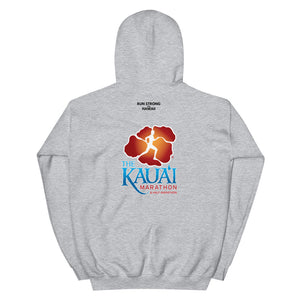 Unisex Hoodie Kauai Marathon Front & Back printing (Logo Black)