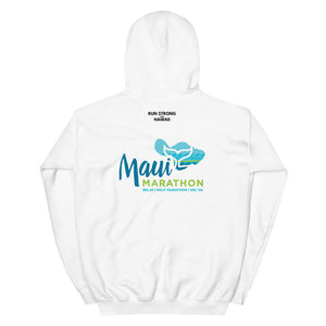 Unisex Hoodie Maui Marathon Front & Back printing (Logo Black)