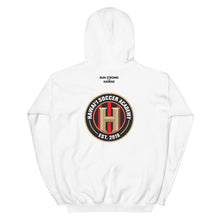 Load image into Gallery viewer, Unisex Hoodie Hawaii Soccer Academy Front &amp; Back printing (Logo Black)

