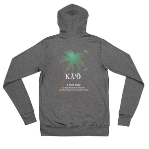 Unisex zip hoodie "KAO" / Front & Back Printing