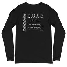 Load image into Gallery viewer, Unisex Long Sleeve Tee E ALA E Front &amp; Back Printing Logo White
