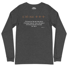 Load image into Gallery viewer, Unisex Long Sleeve Tee E HO MAI Front &amp; Back Printing Logo White
