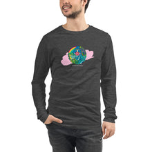 Load image into Gallery viewer, Unisex Long Sleeve Tee Dark Color Aloha Hands
