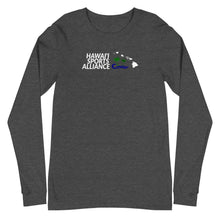 Load image into Gallery viewer, Hawaii Sports Alliance Unisex Long Sleeve Tee (White Logo)
