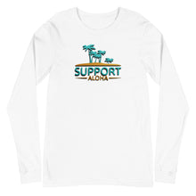 Load image into Gallery viewer, Unisex Long Sleeve Tee #SUPPORT ALOHA Series Island
