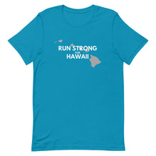 Load image into Gallery viewer, Short-Sleeve Unisex T-Shirt RUN STRONG FOR HAWAII (Logo White)
