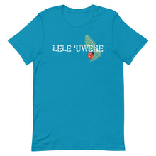 Load image into Gallery viewer, Short-Sleeve Unisex T-Shirt LELE &#39;UWEHE Front &amp; Back Printing Logo White
