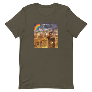 Short-Sleeve Unisex T-Shirt Hawaii de Poupelle with Rainbow