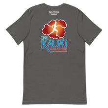 Load image into Gallery viewer, Short-Sleeve Unisex T-Shirt Kauai Marathon Front &amp; Back printing (Logo White)
